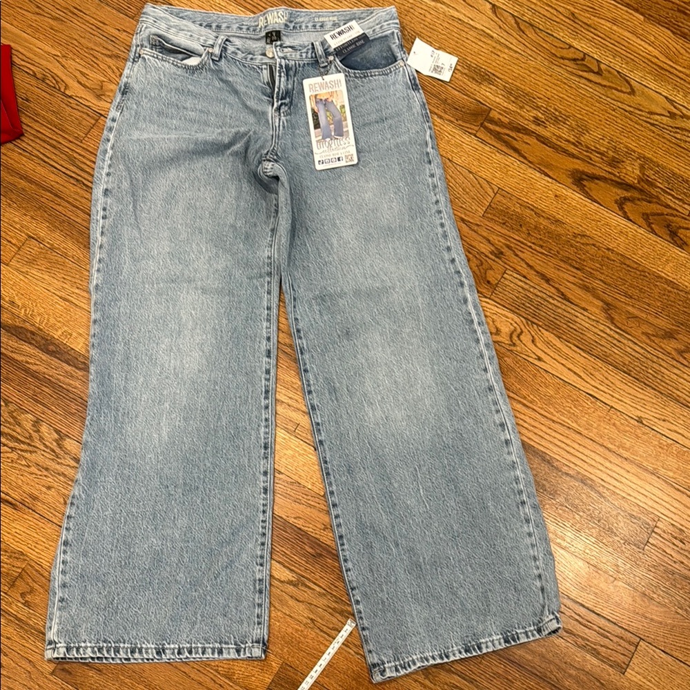 Light Blue Wide-Leg Jeans